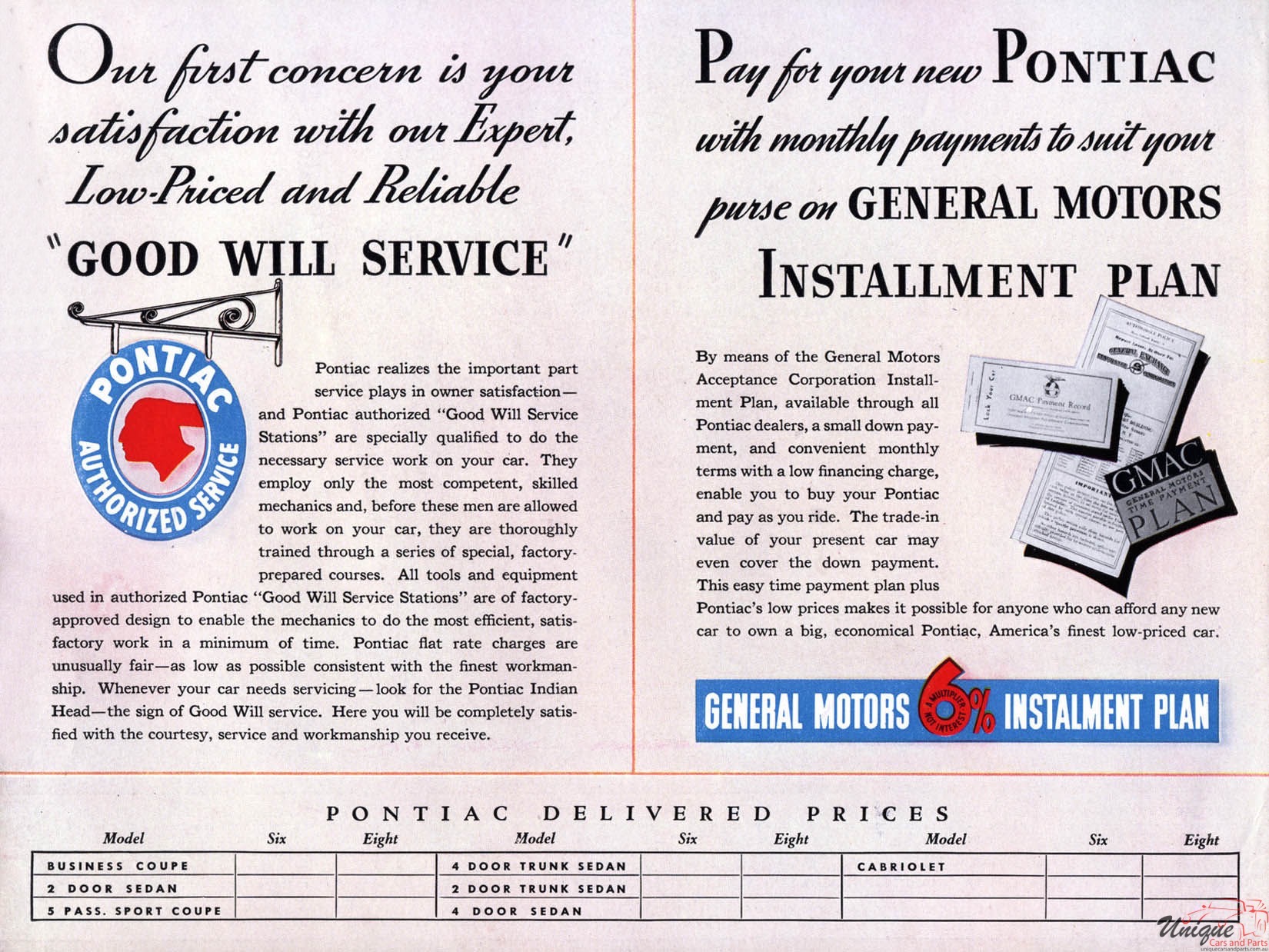 1937 Pontiac Brochure Page 12